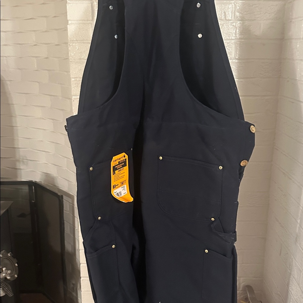 Men’s Carhartt navy blue insulated bibs. Brand new with tags - Picture 2 of 3